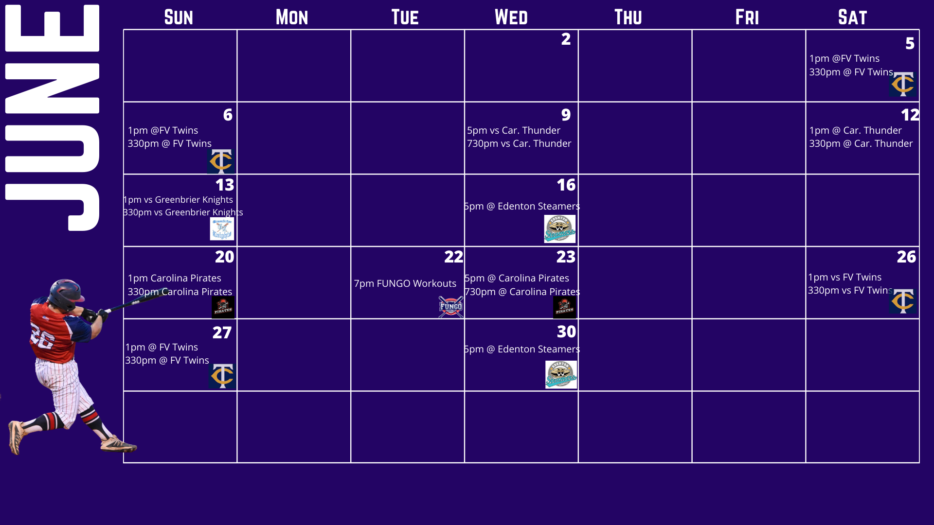 cvcl-fungo-schedule